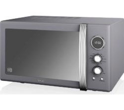 SWAN  SM22080GRN Retro Microwave with Grill - Grey